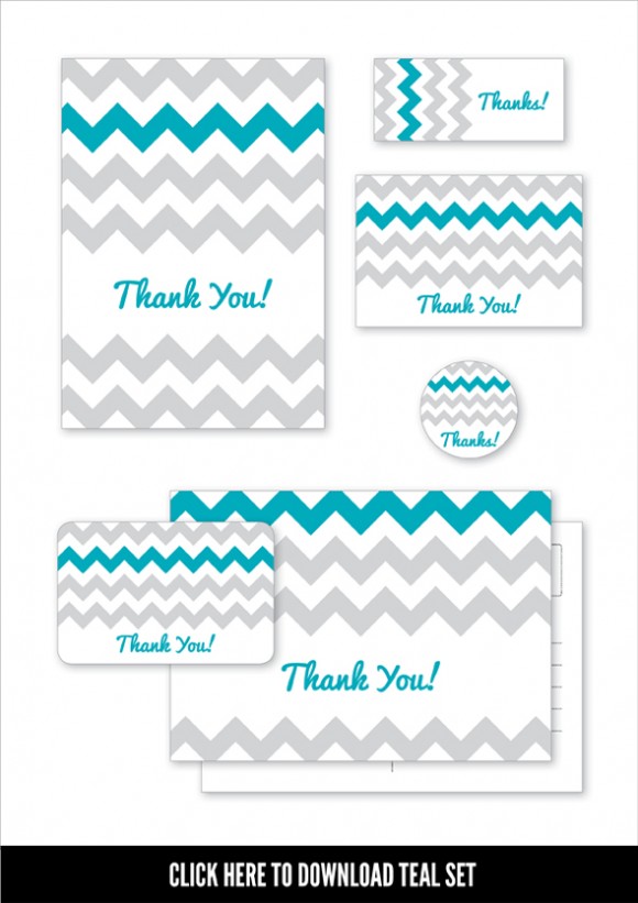 Chevron Moo Designs - Teal