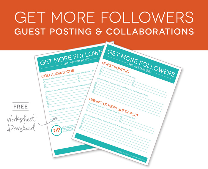 Get More Followers with Guest Posting and Collaborations Get More Followers Guest Posting Collaborations Free Worksheet