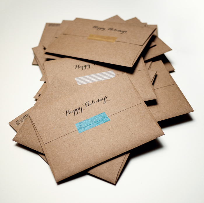 Craft Paper Envelopes and Washi Tape