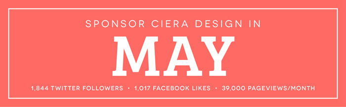 Sponsor Ciera Design and Lifestyle Blog May