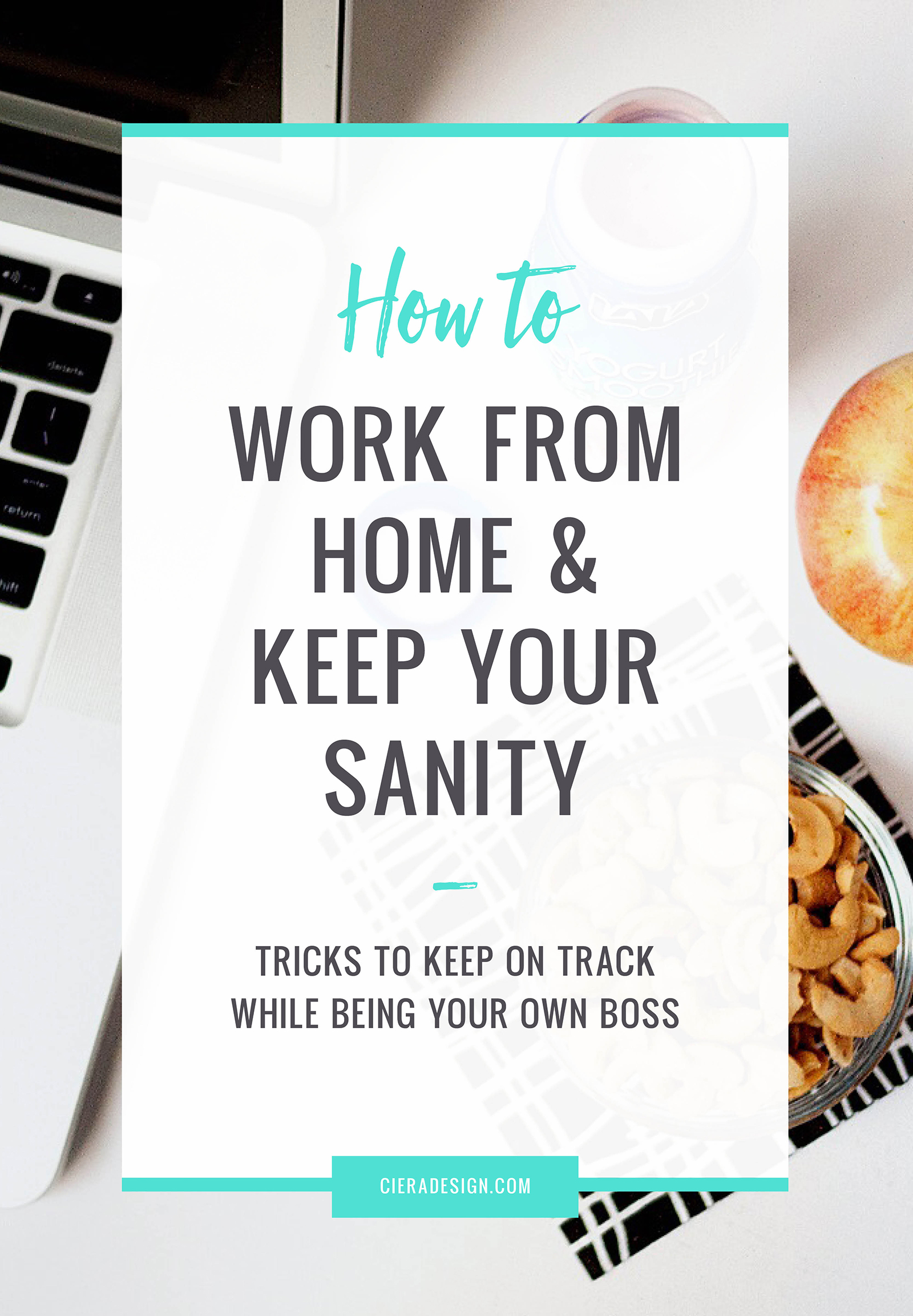 Tricks to keep on track while being your own boss and working from home.