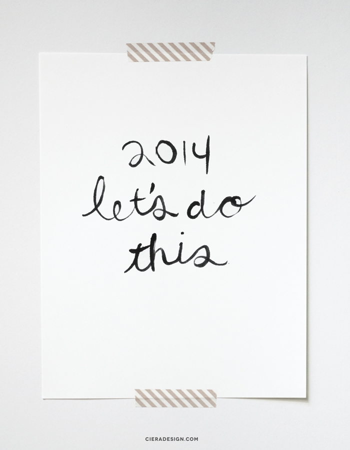Let's Do This Hand Lettered Art Print