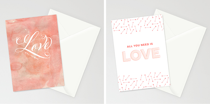 Love Is All You Need Greeting Cards on Etsy