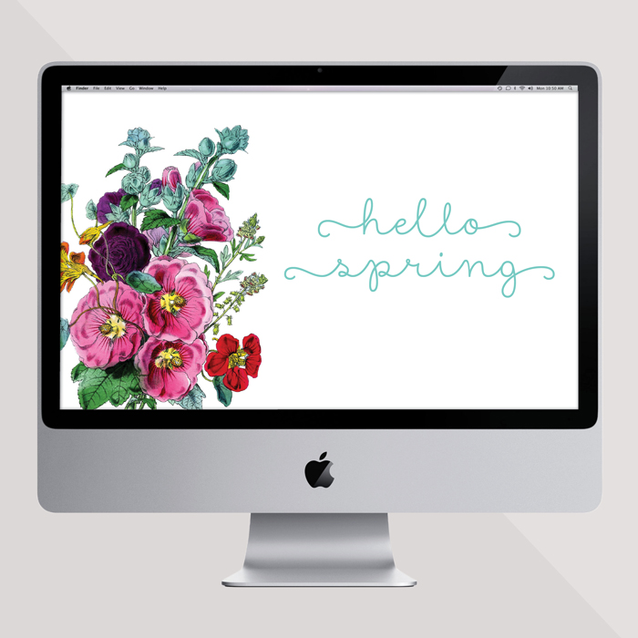 Hello Spring Desktop Freebie From Ciera Design
