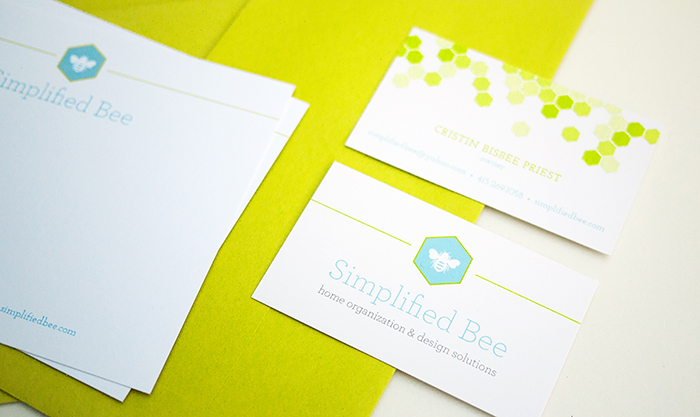 Simplified Bee Brand Identity - Cards