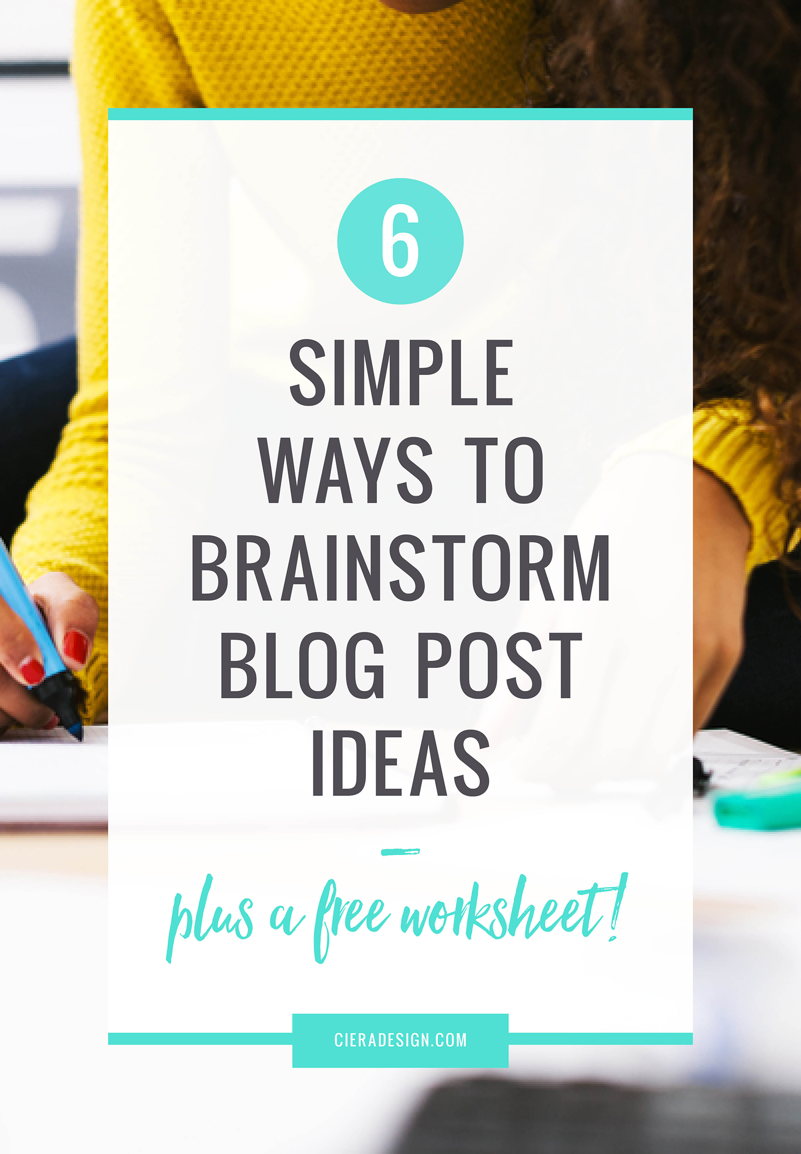 Download This Free Worksheet to Help You Brainstorm Blog Post Ideas