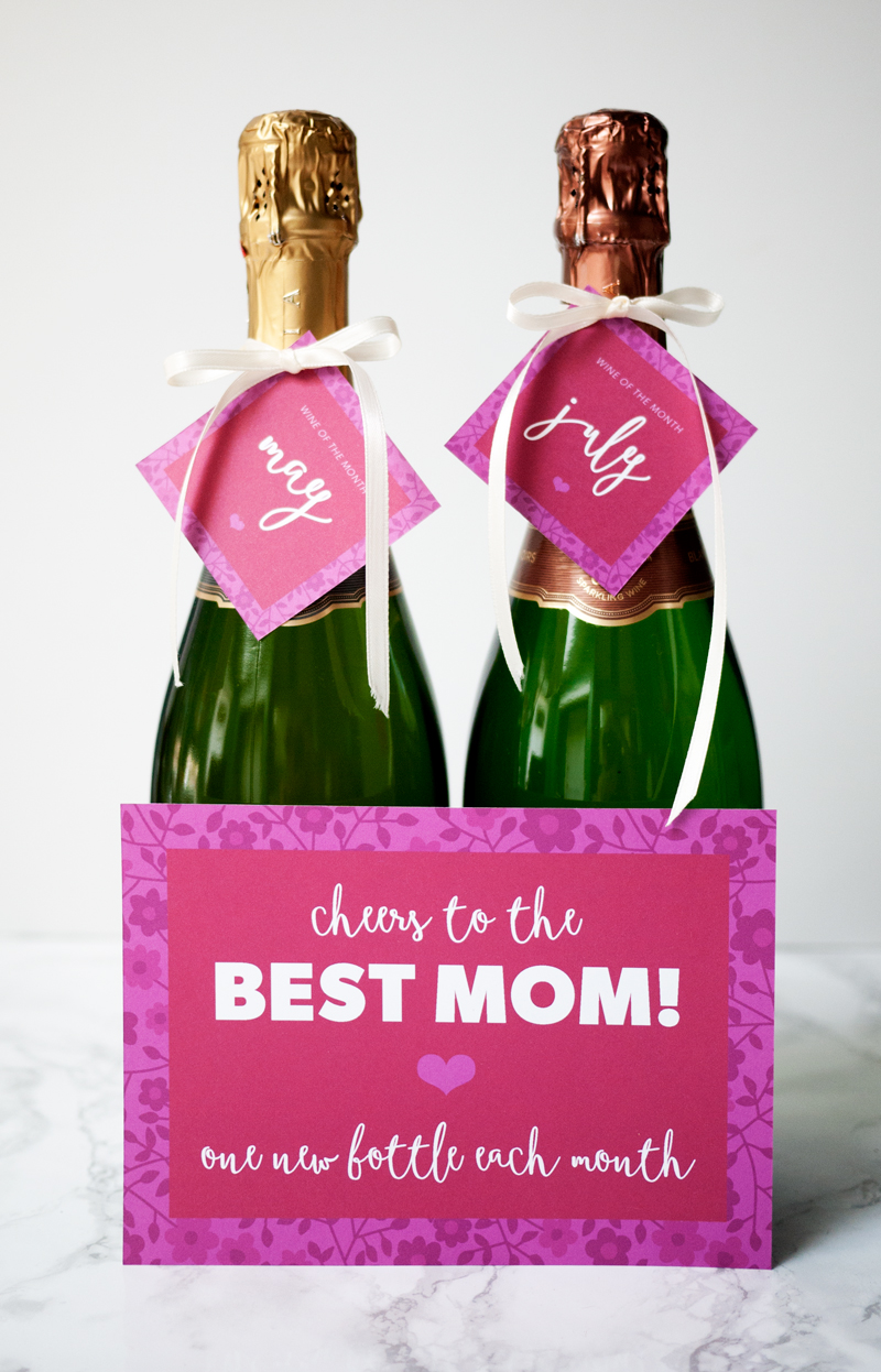 Great Idea! Champagne for Mother's Day (click through for free printable)