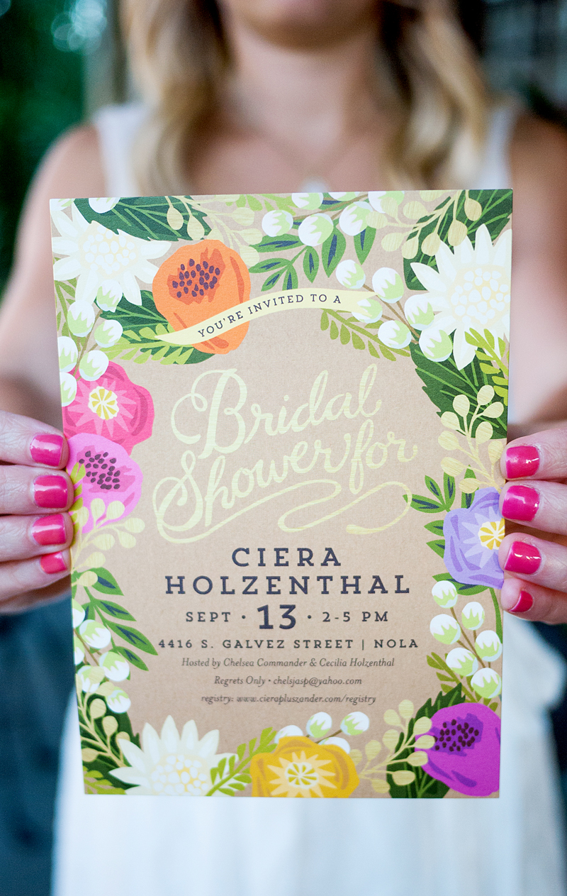 Bridal Shower Floral Canopy Invitation from Minted