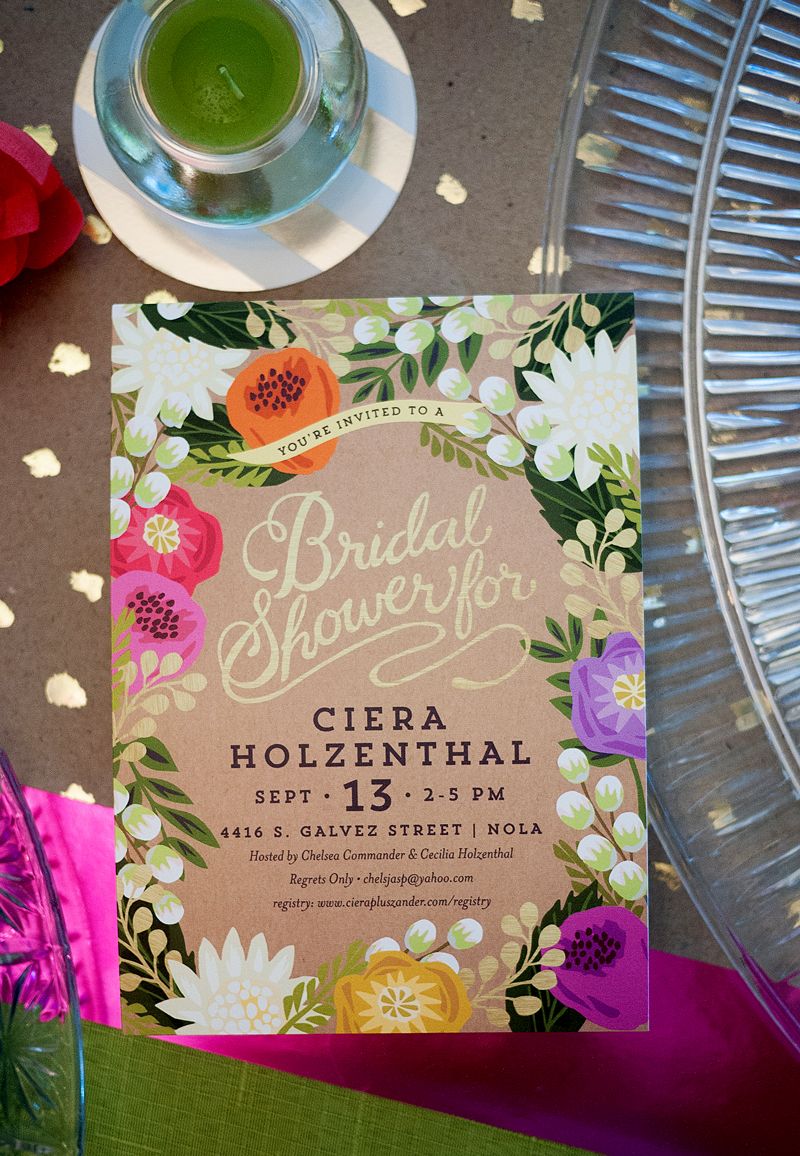 Bridal Shower Floral Canopy Invitation from Minted
