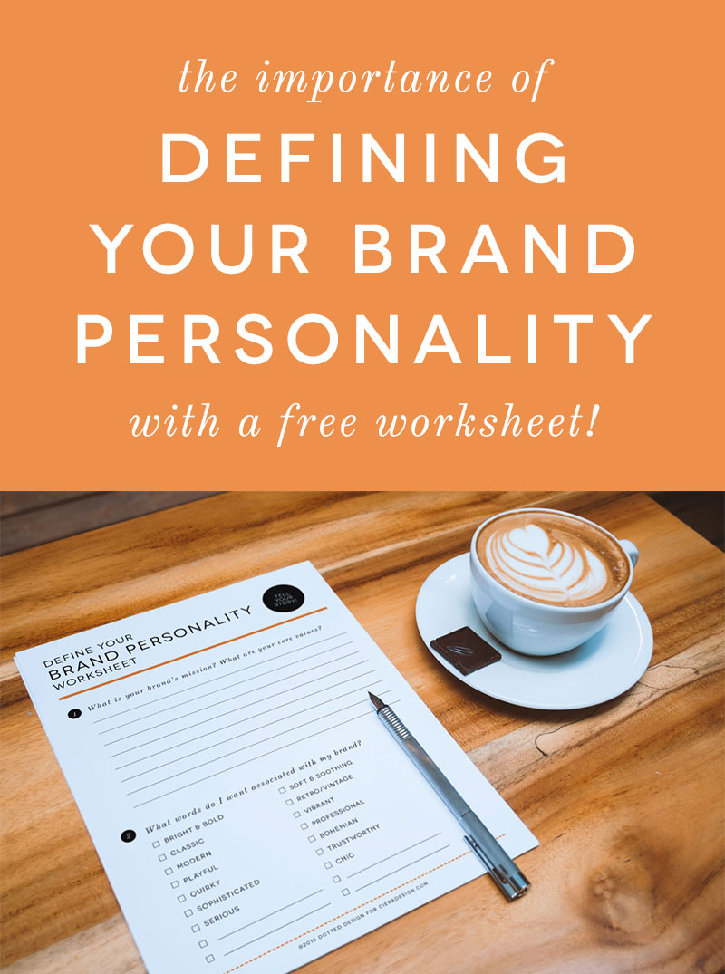 The Importance of Defining Your Brand Personality Worksheet