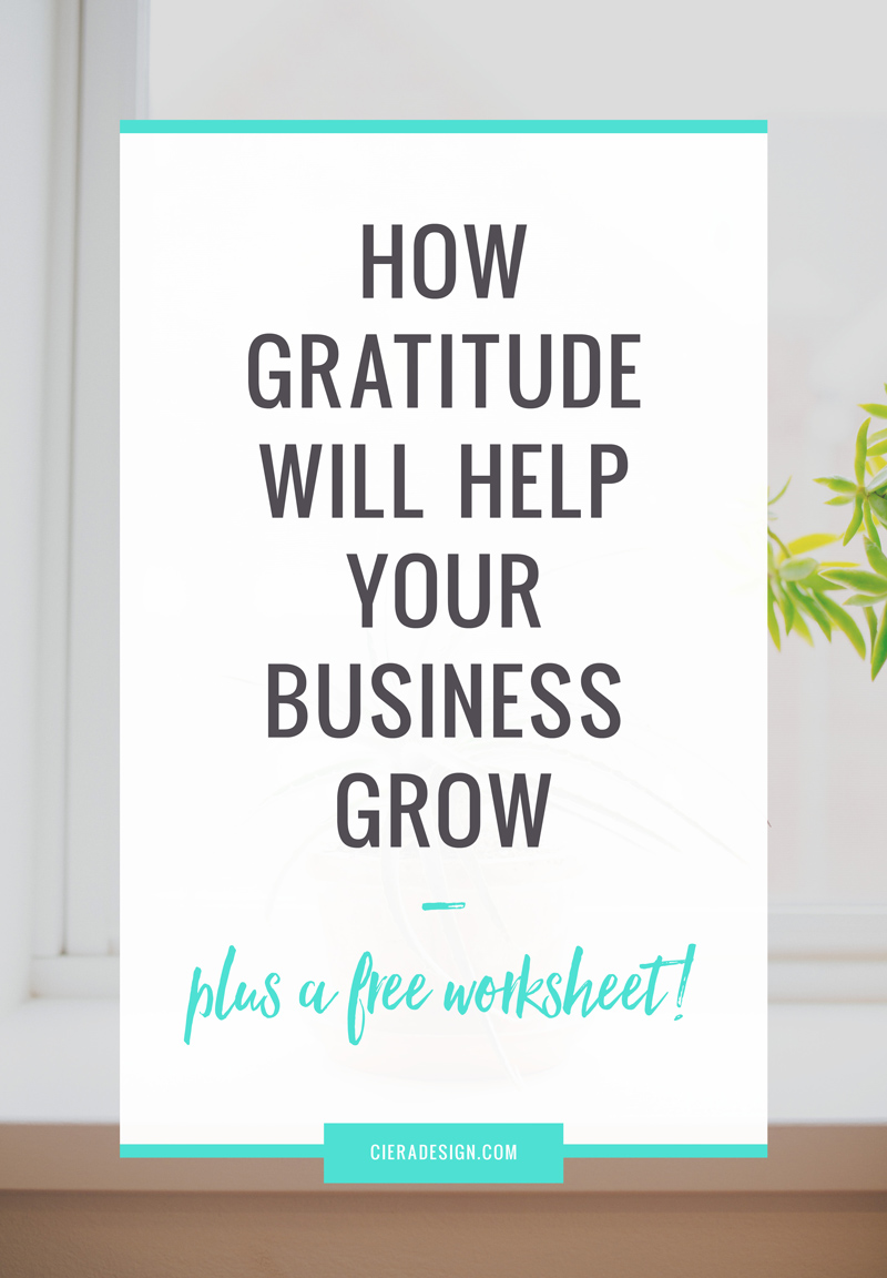The importance of gratitude and how it will help your business grow! Click through to download the worksheet to keep track of all those people who helped you out this year!