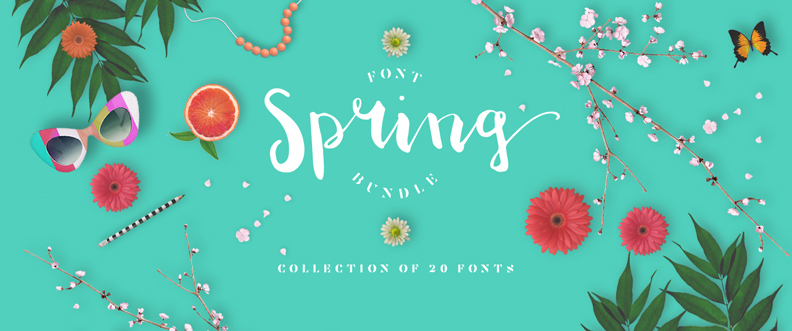 What an incredible bargain for only $20. This bundle will be available for a limited time only until April30th. Grab the Spring Fonts Bundle today and save a huge $280.