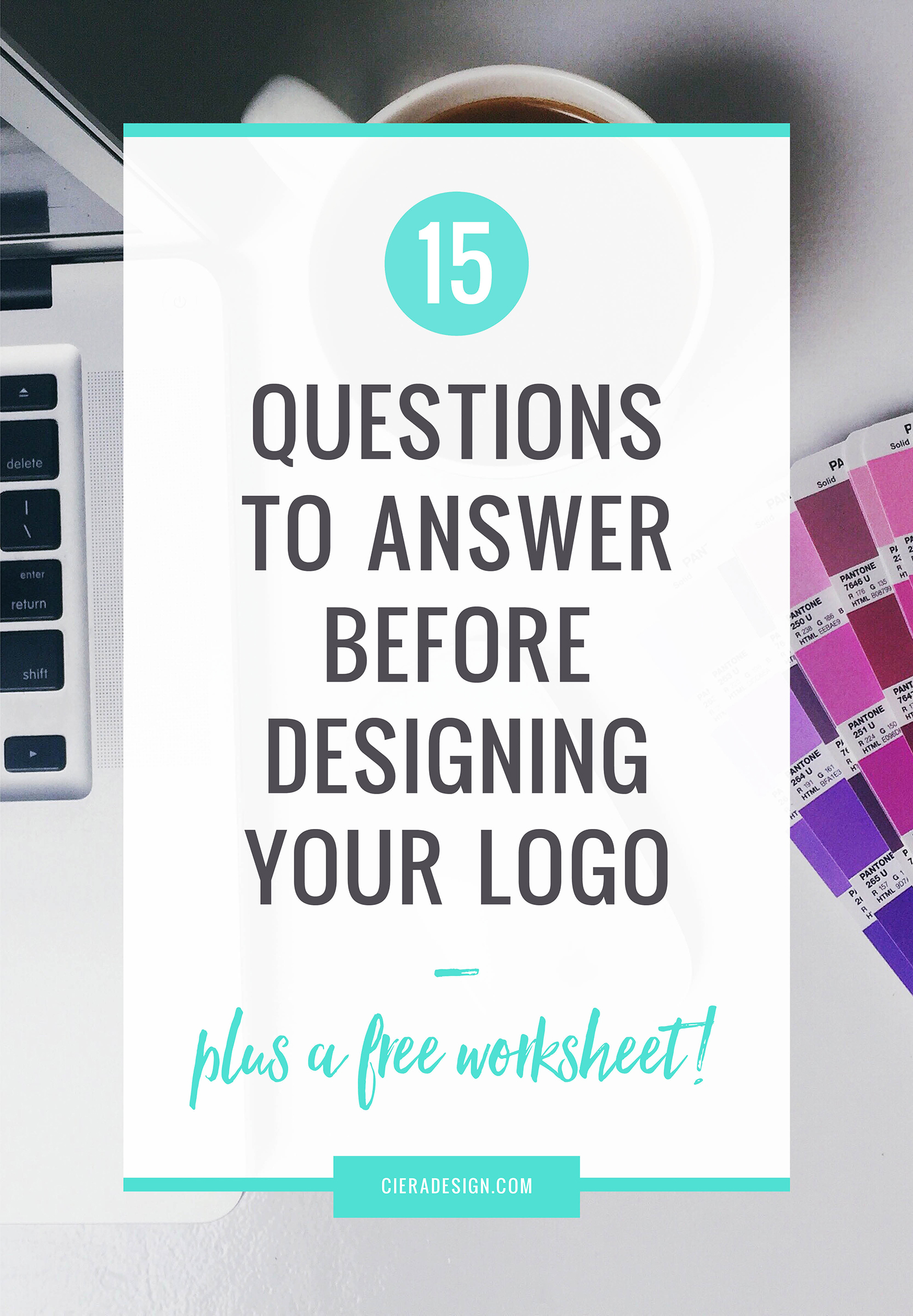 Questions You Must Answer Before Starting Your Logo Design - If you want to start answering these questions for your own company, simply download the free worksheet + get 5 bonus questions.