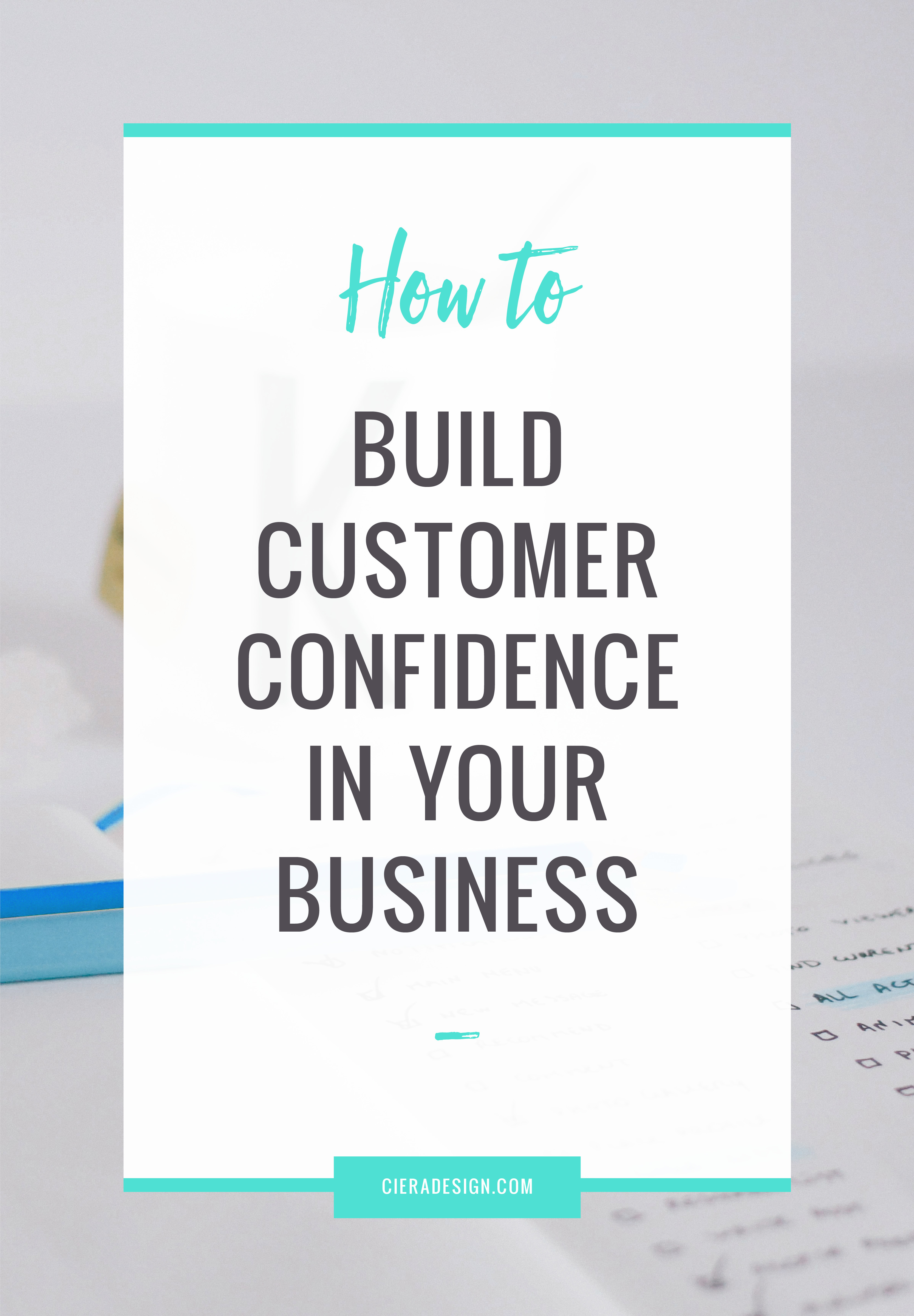 Quick tips to build customer confidence in your business now.